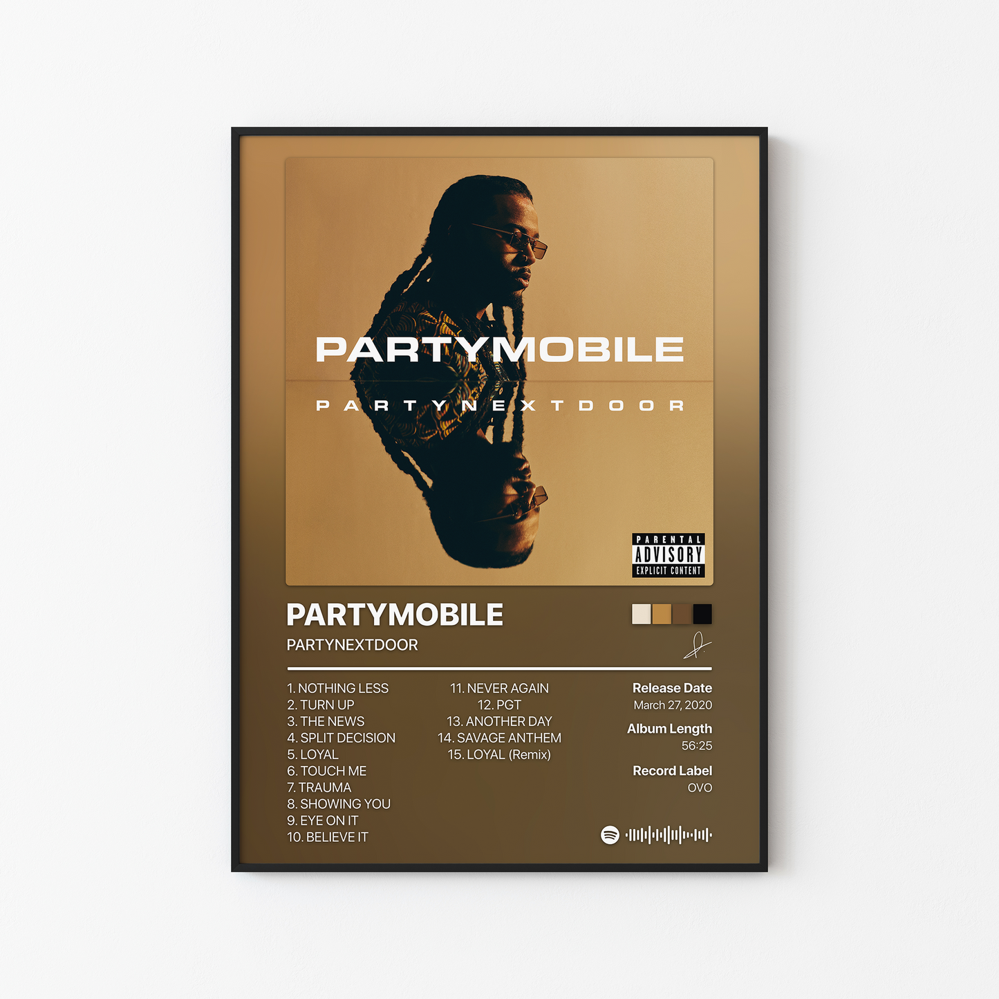 PARTYNEXTDOOR PARTYMOBILE Album Poster