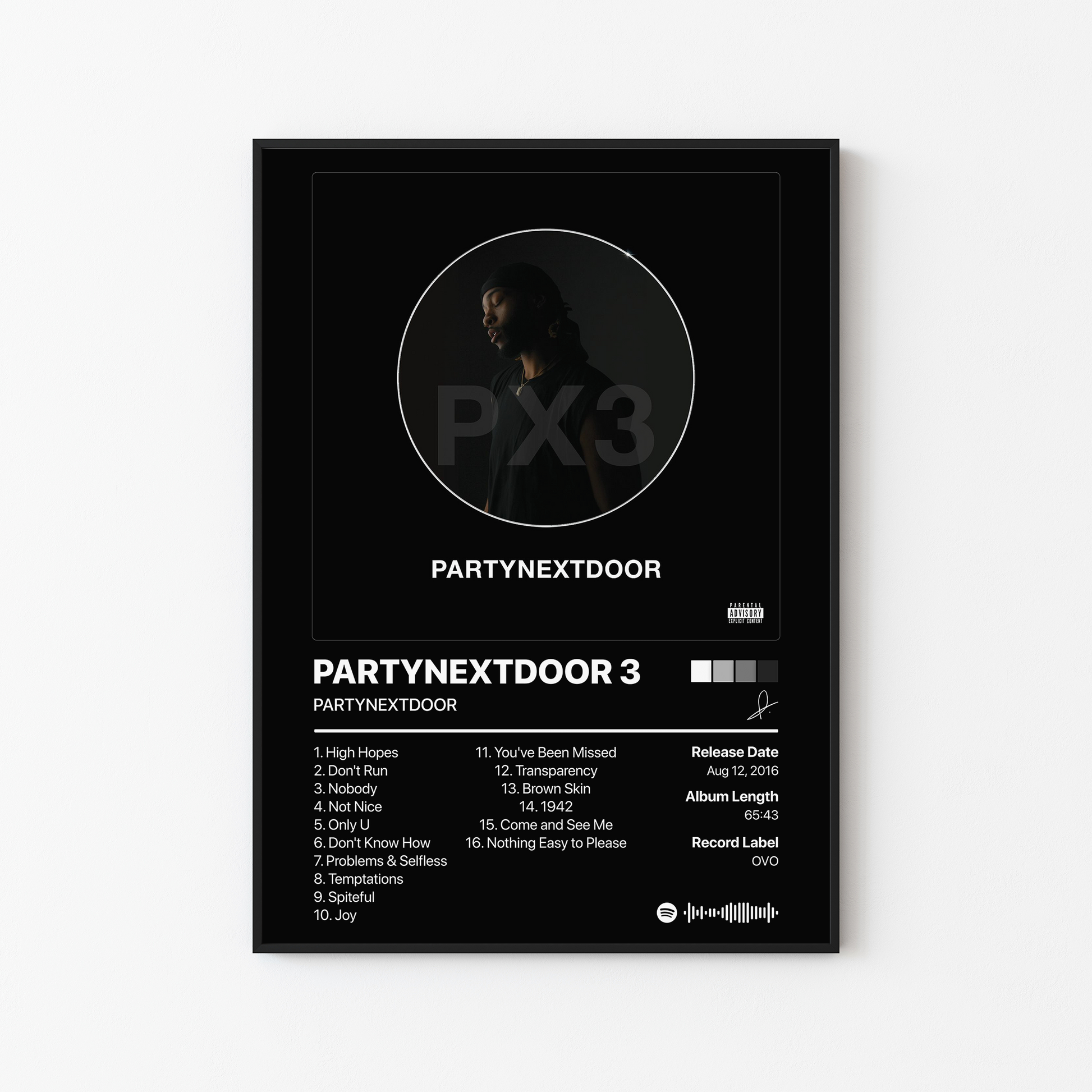 PARTYNEXTDOOR PARTYNEXTDOOR 3 Album Poster
