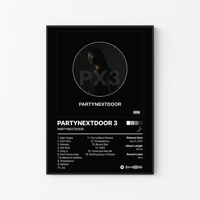 PARTYNEXTDOOR PARTYNEXTDOOR 3 Album Poster
