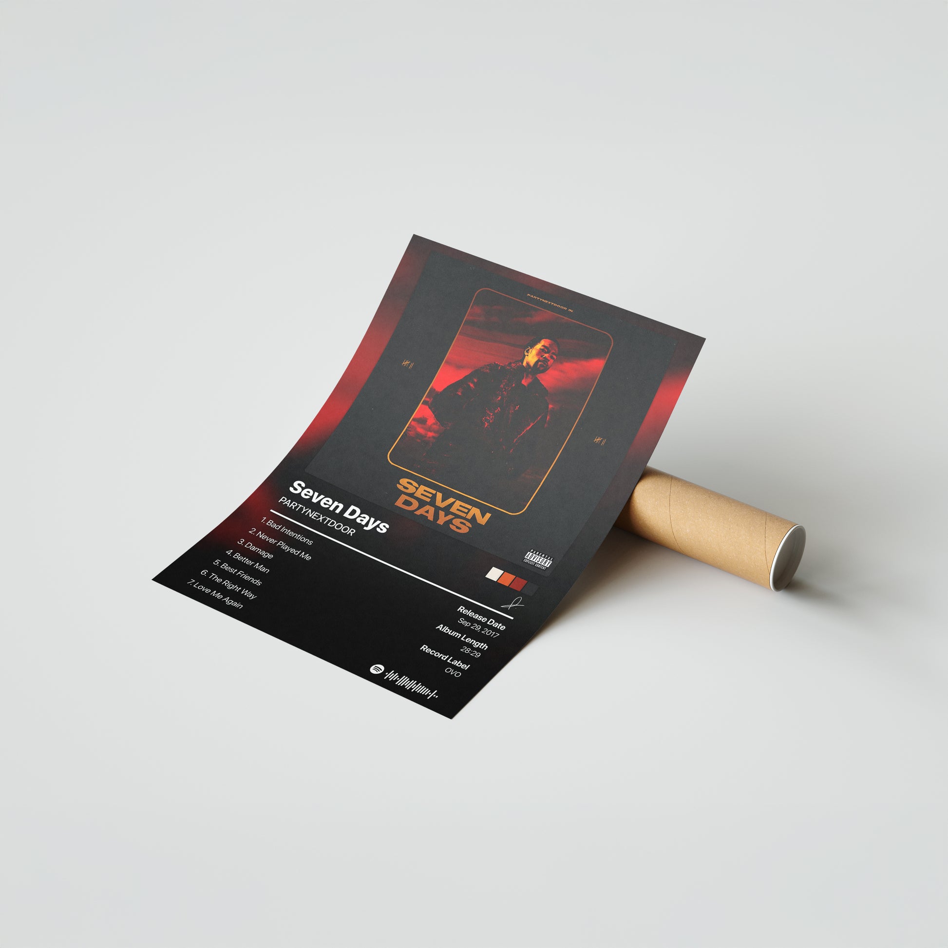 PARTYNEXTDOOR Seven Days Album Poster