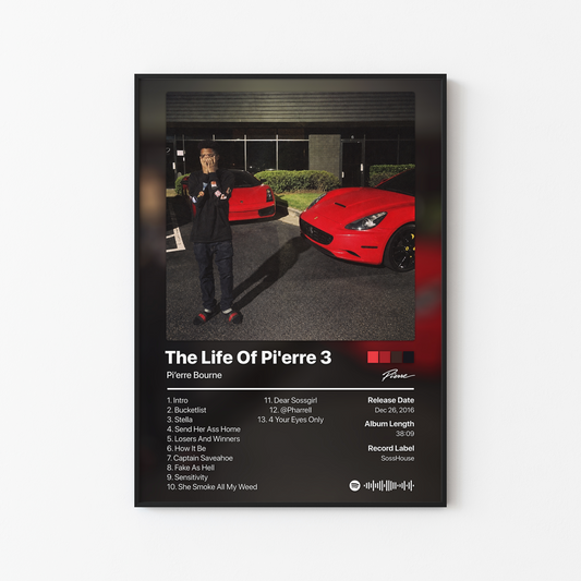 Pi'erre Bourne The Life Of Pi'erre 3 Album Poster