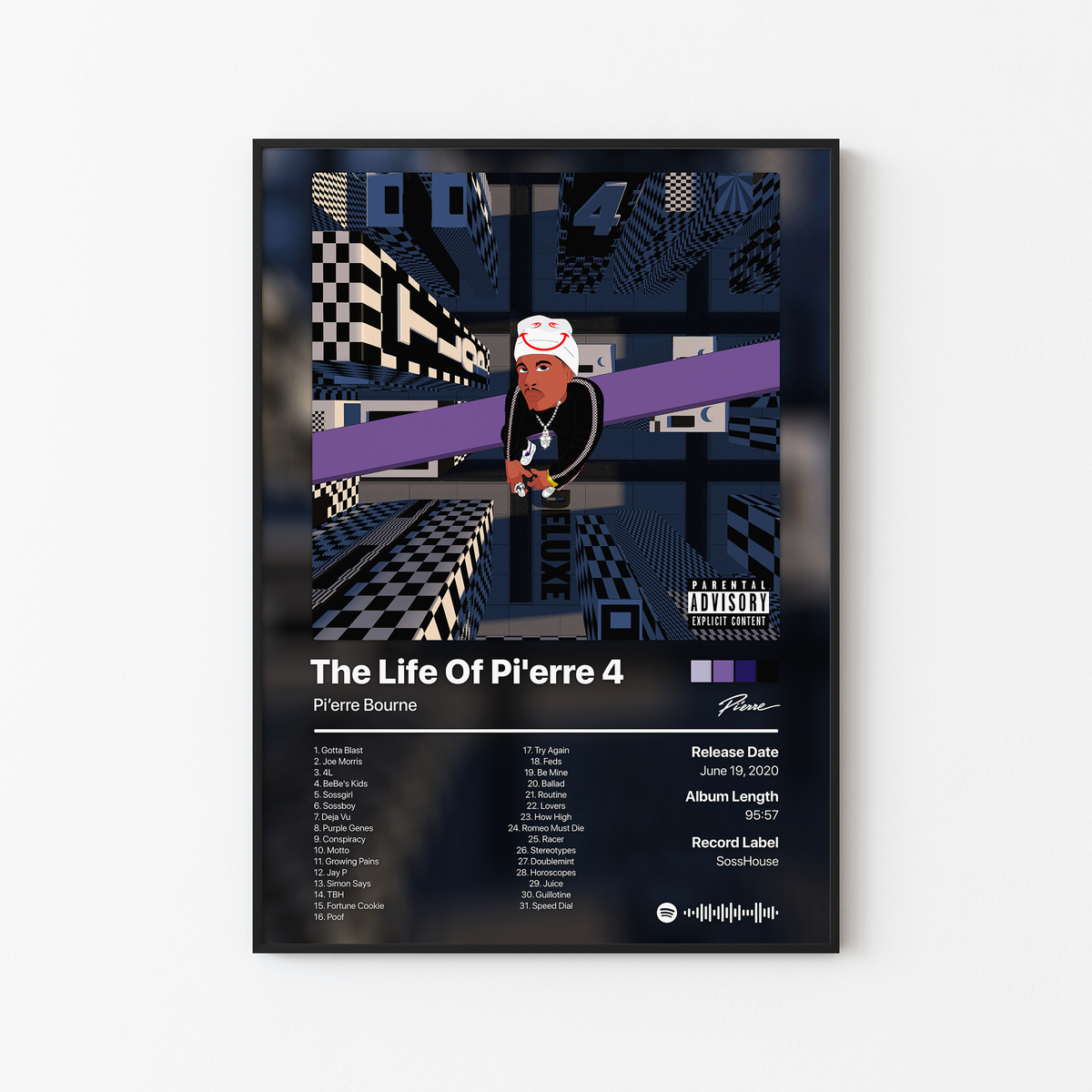 Pi'erre Bourne The Life Of Pi'erre 4 (Deluxe) Album Poster