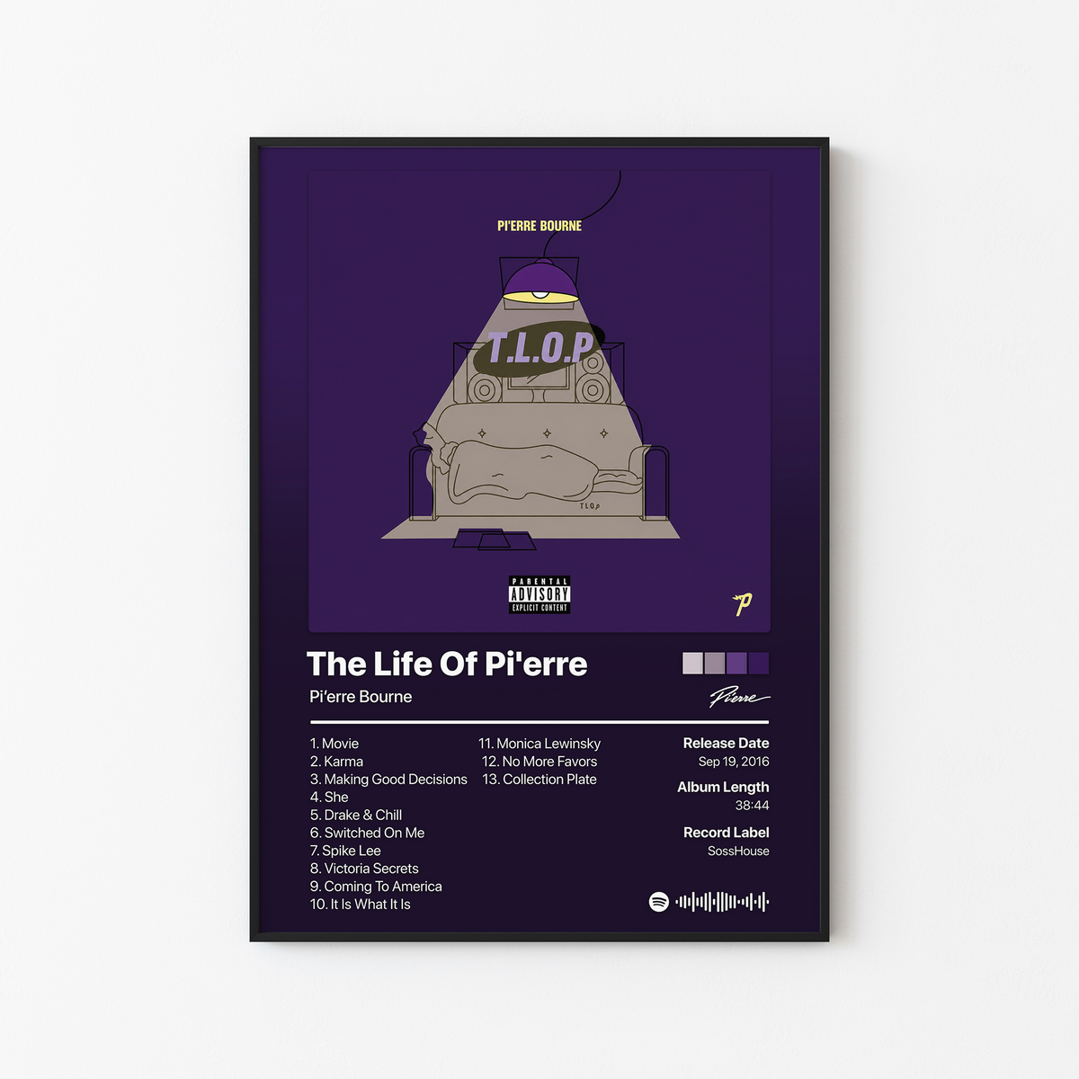 Pi'erre Bourne The Life Of Pi'erre Album Poster
