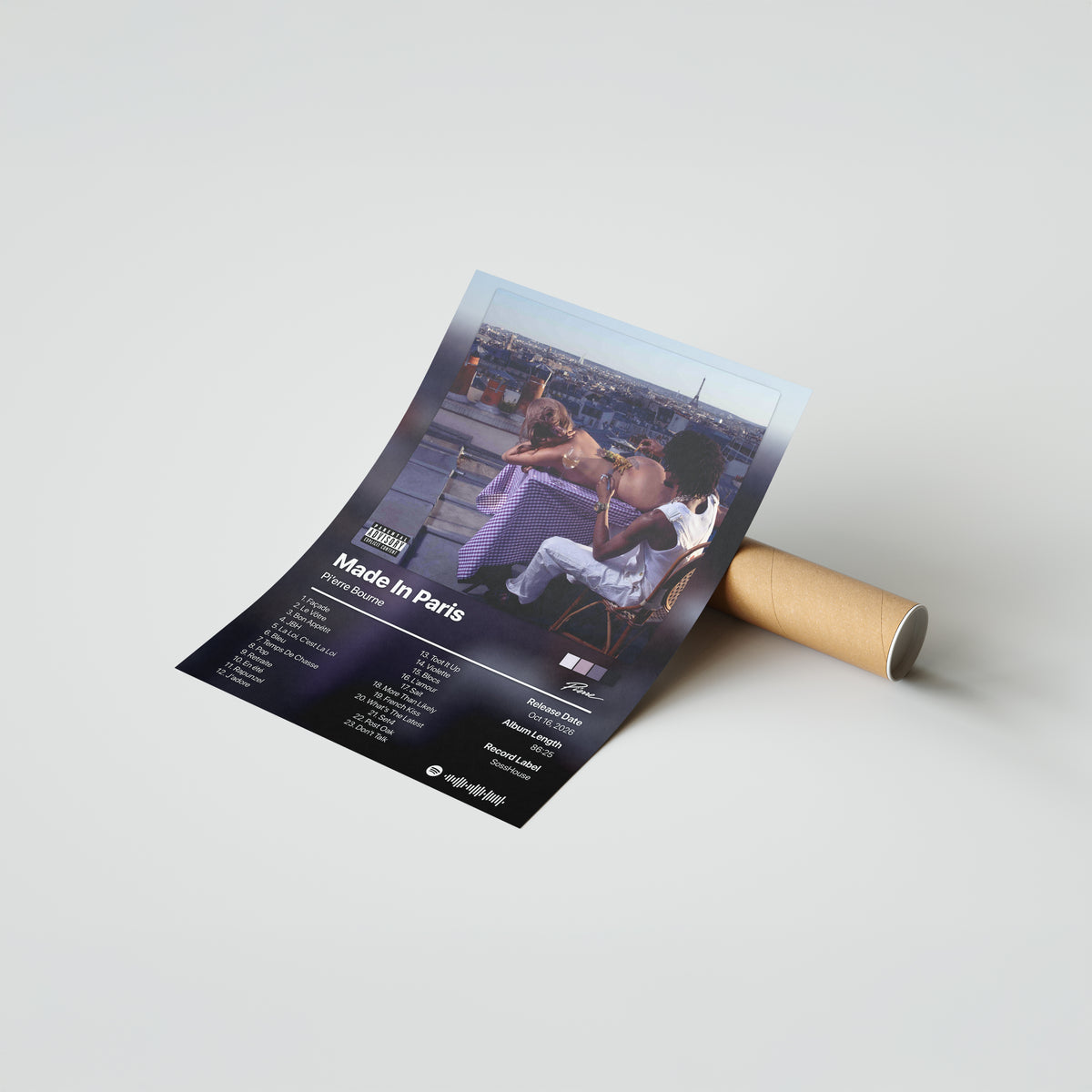 Pi'erre Bourne Made In Paris (Deluxe) Album Poster