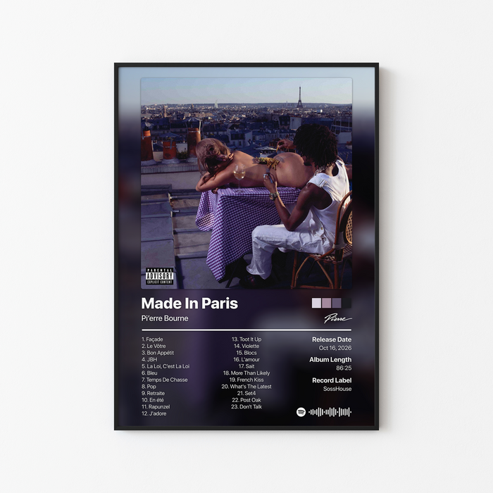 Pi'erre Bourne Made In Paris (Deluxe) Album Poster