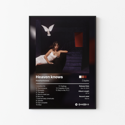 PinkPantheress Heaven knows Album Poster