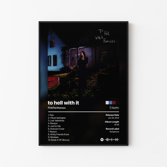 PinkPantheress to hell with it (Remixes) Album Poster