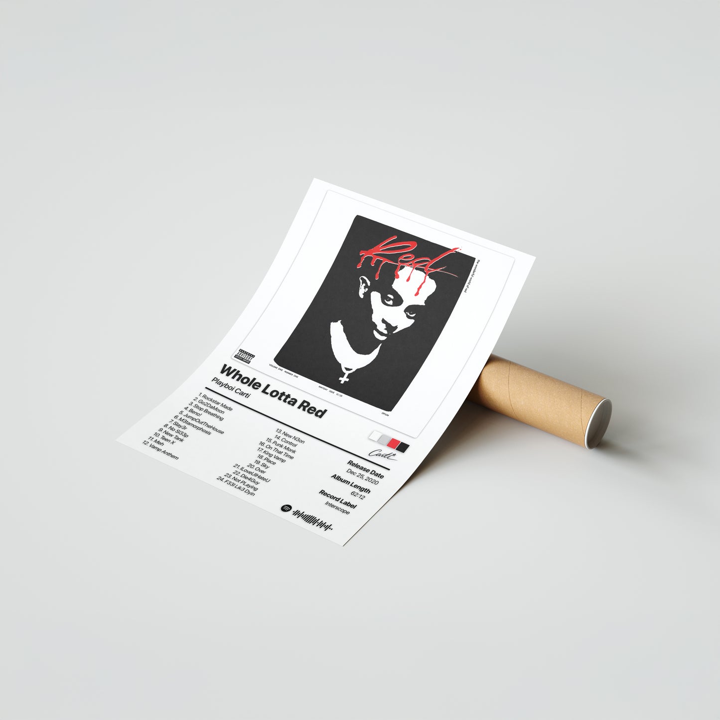 Playboi Carti Whole Lotta Red Album Poster