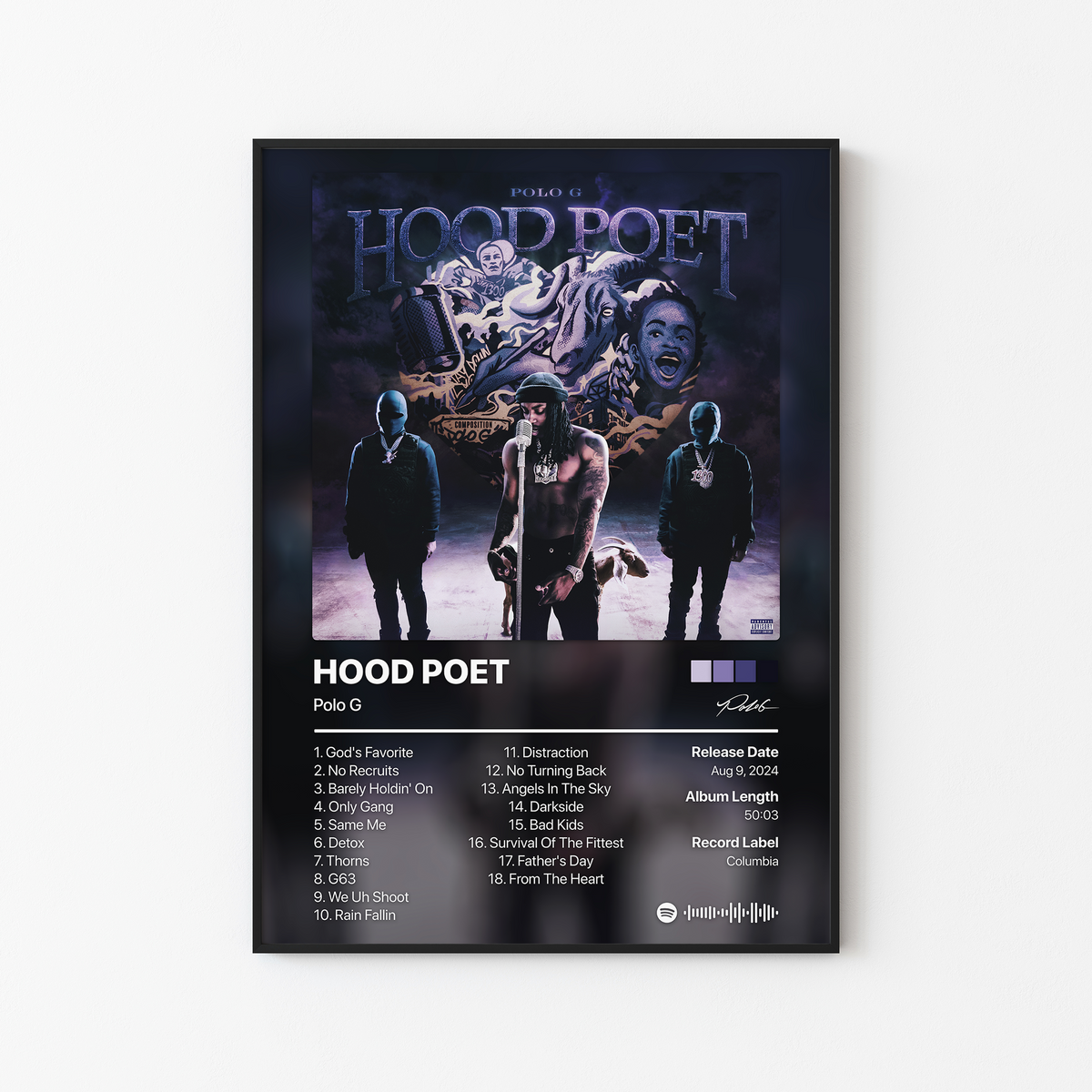 Polo G HOOD POET Album Poster