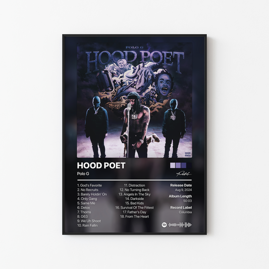 Polo G HOOD POET Album Poster