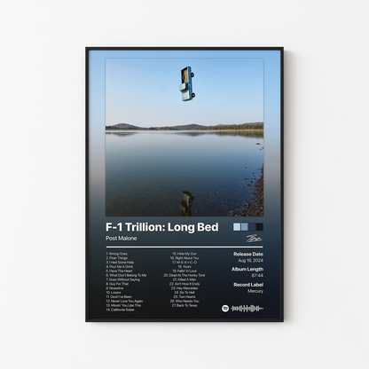 Post Malone F-1 Trillion: Long Bed Album Poster