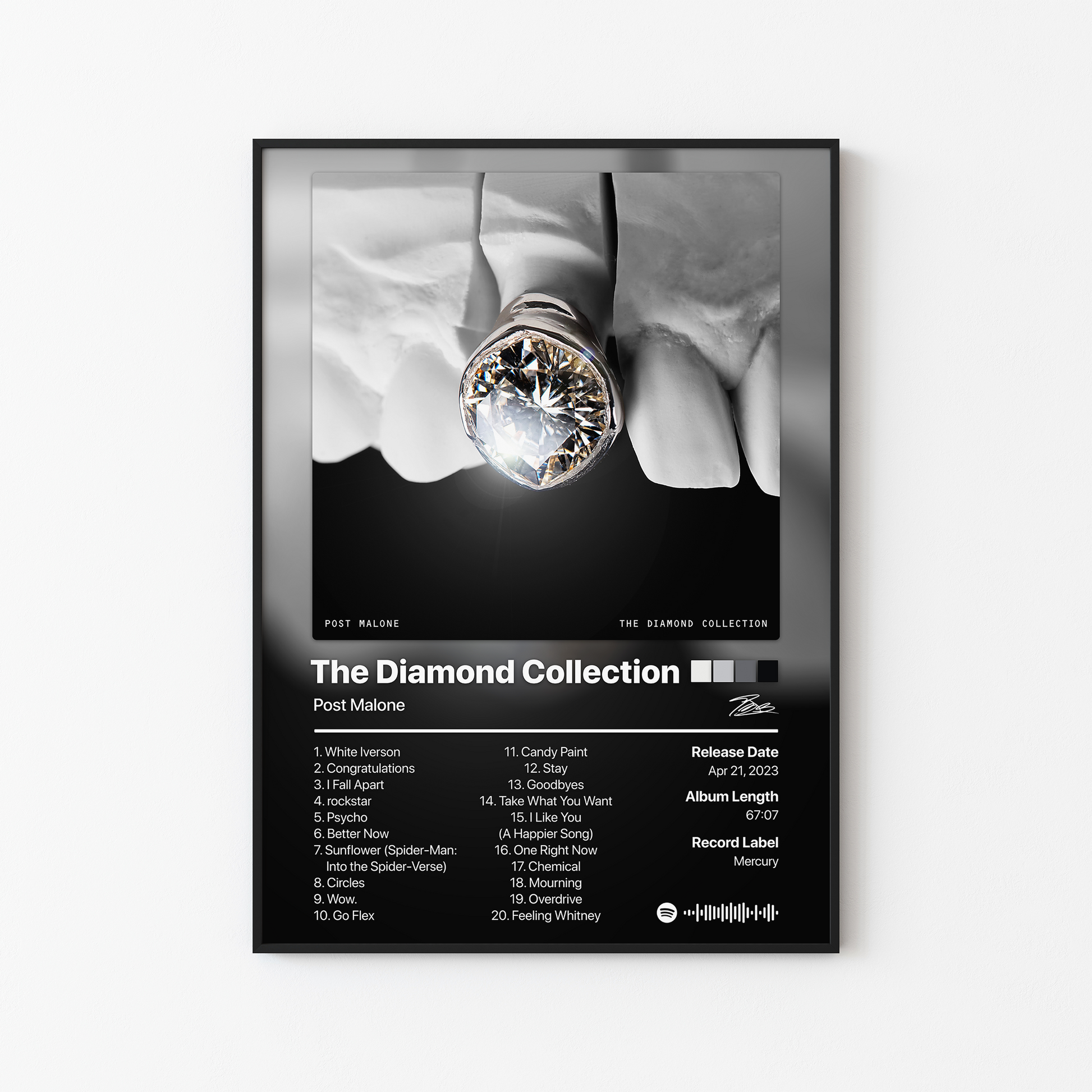 Post Malone The Diamond Collection (Deluxe) Album Poster
