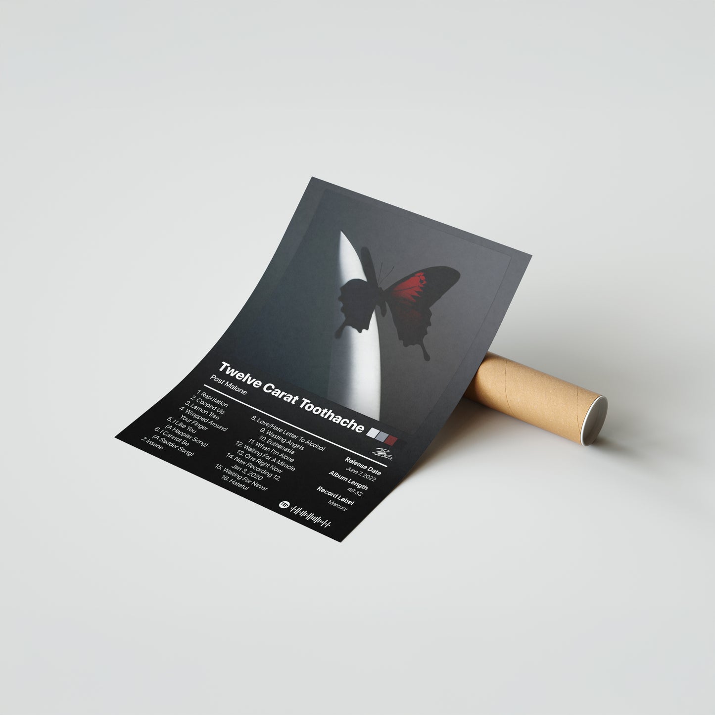 Post Malone Twelve Carat Toothache Album Poster