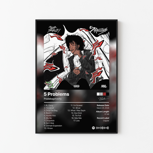 Pradabagshawty 5 Problems Album Poster