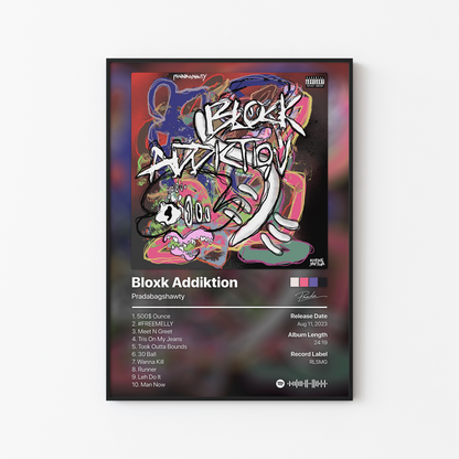 Pradabagshawty Bloxk Addiktion Album Poster