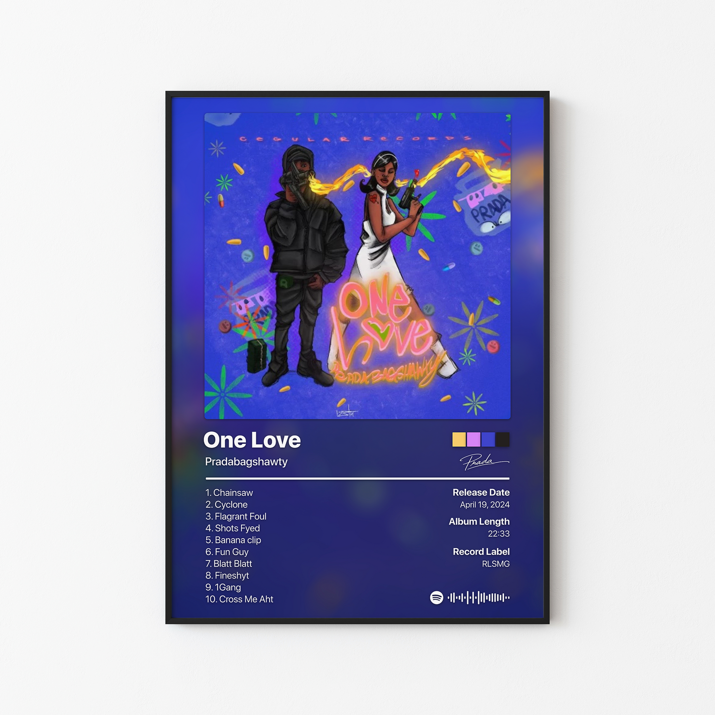Pradabagshawty One Love Album Poster