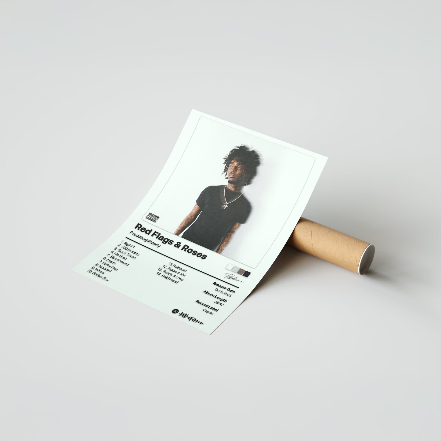 Pradabagshawty Red Flags and Roses Album Poster