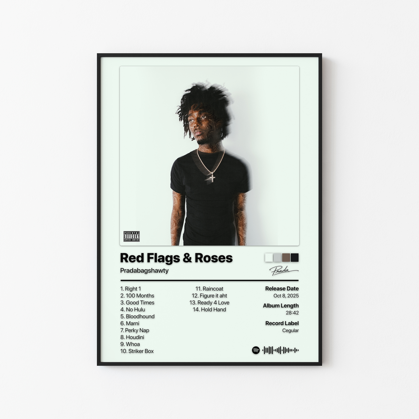 Pradabagshawty Red Flags and Roses Album Poster