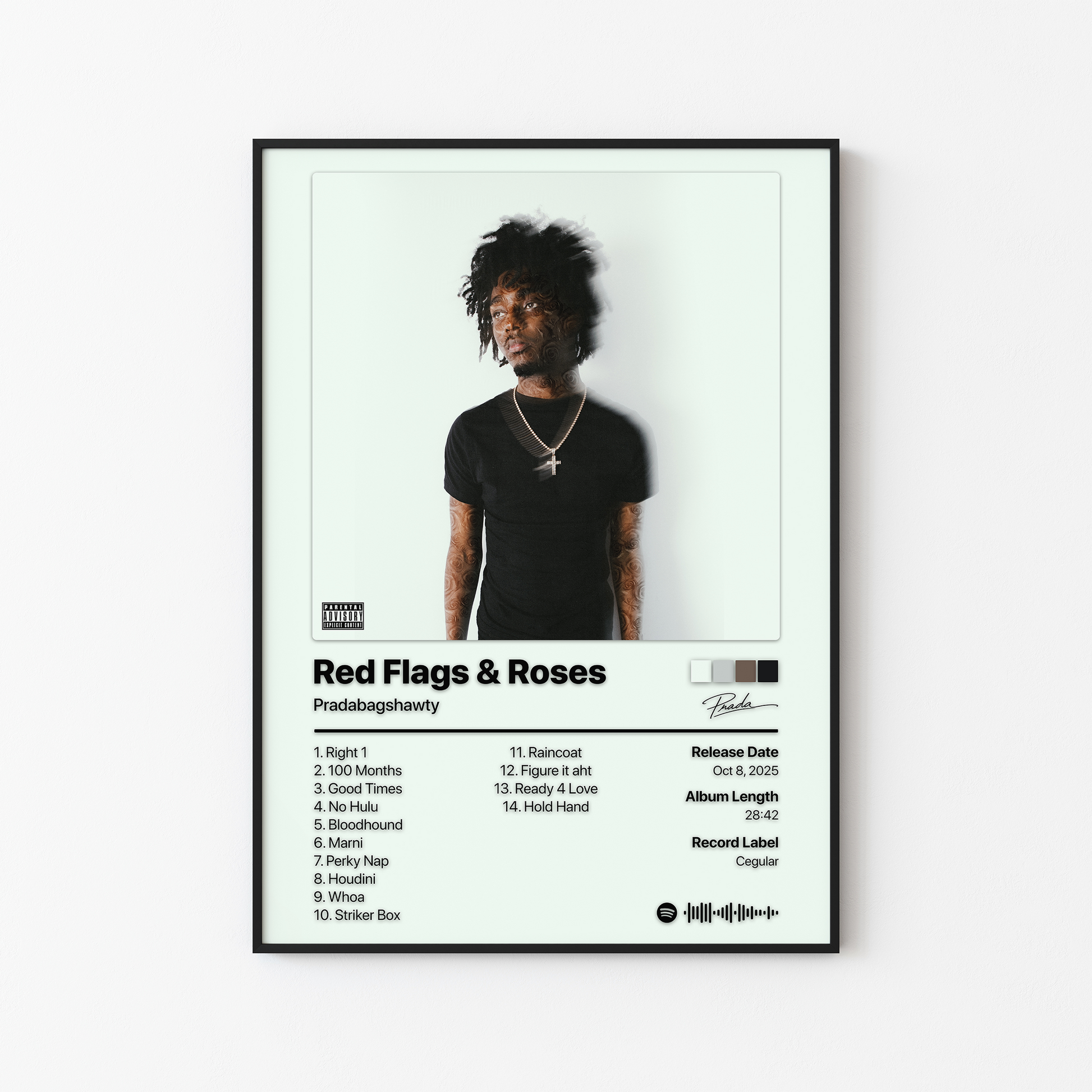 Pradabagshawty Red Flags and Roses Album Poster