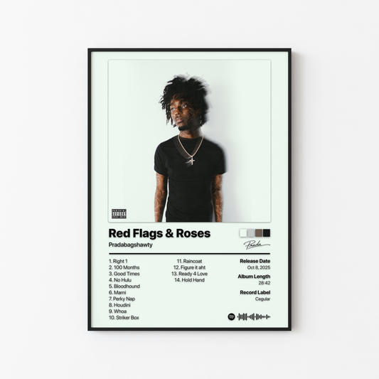 Pradabagshawty Red Flags and Roses Album Poster