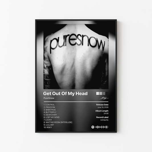 PureSnow Get Out Of My Head Album Poster