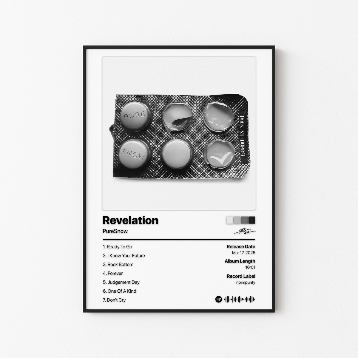 PureSnow Revelation Album Poster