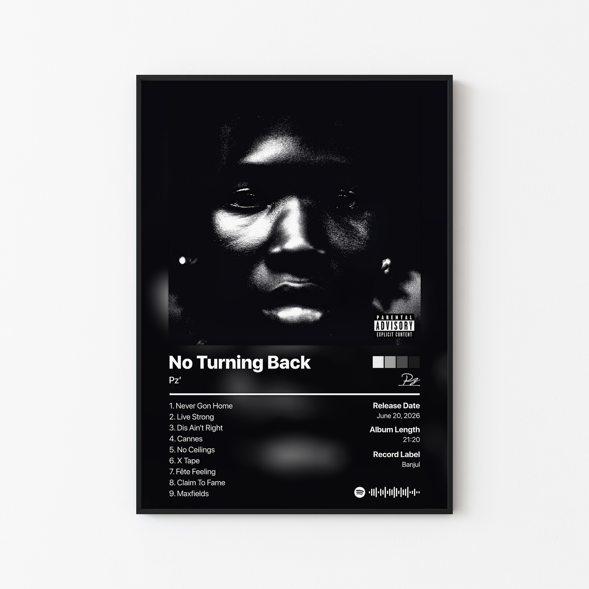 Pz' No Turning Back Album Poster