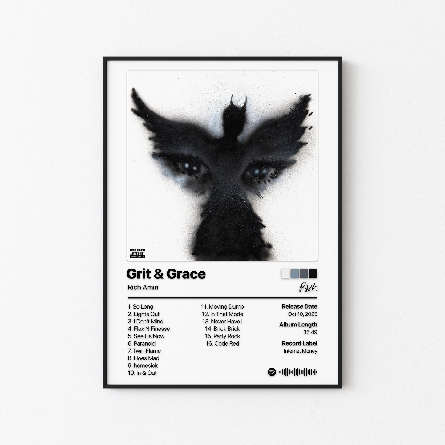 Rich Amiri Grit & Grace Album Poster
