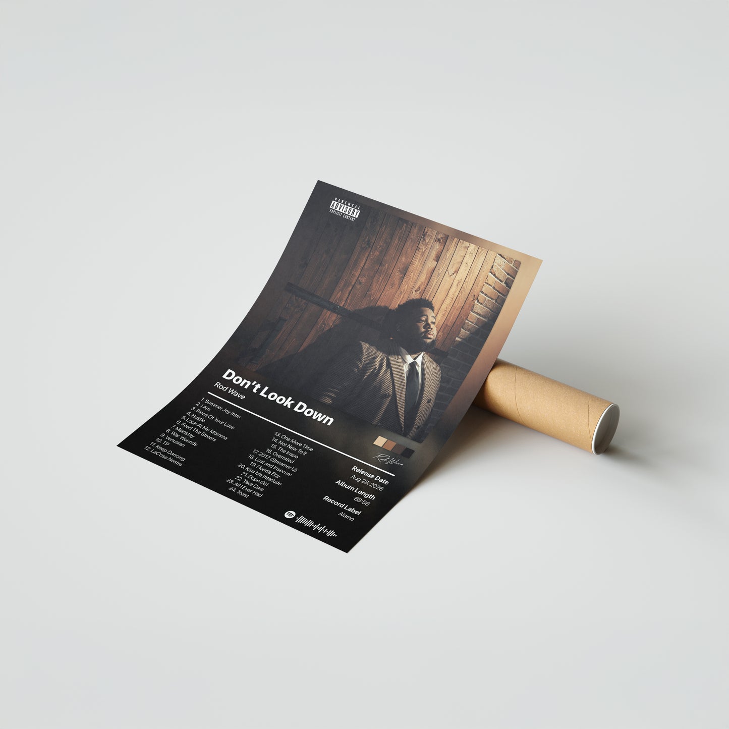 Rod Wave Don't Look Down Album Poster