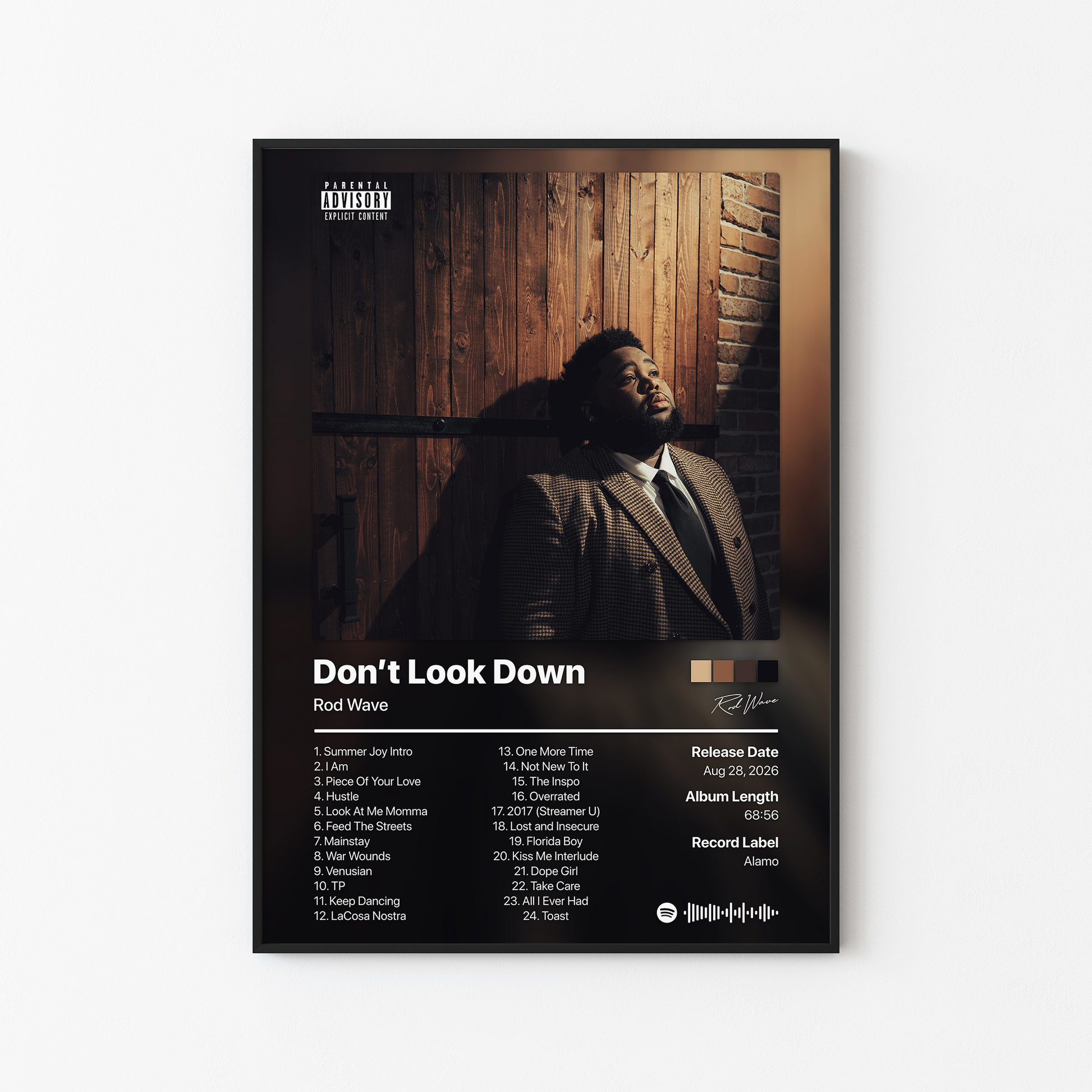 Rod Wave Don't Look Down Album Poster