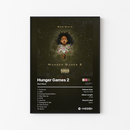 Rod Wave Hunger Games 2 Album Poster