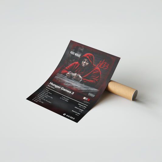 Rod Wave Hunger Games 3 Album Poster