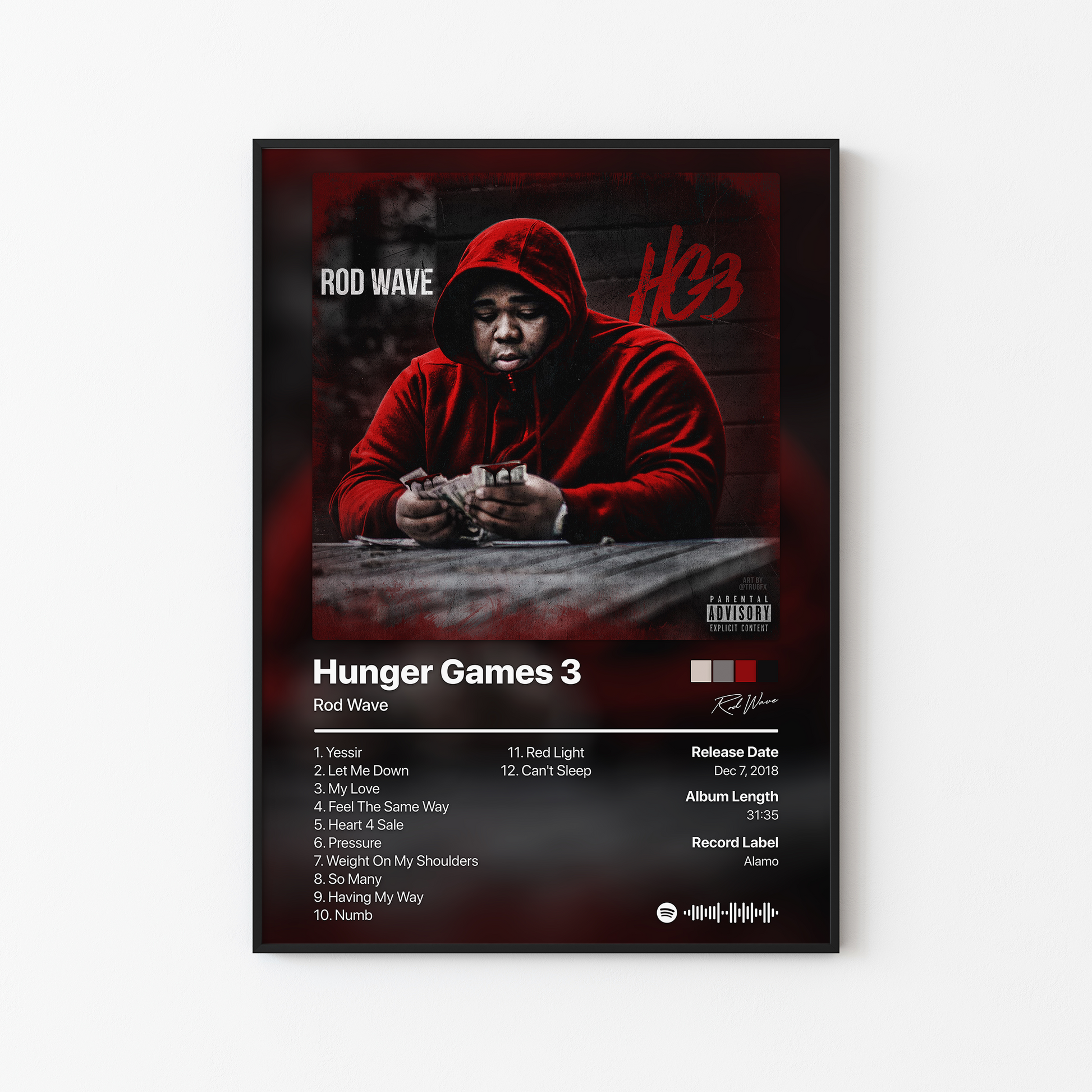 Rod Wave Hunger Games 3 Album Poster