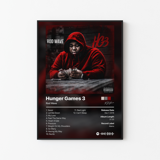 Rod Wave Hunger Games 3 Album Poster