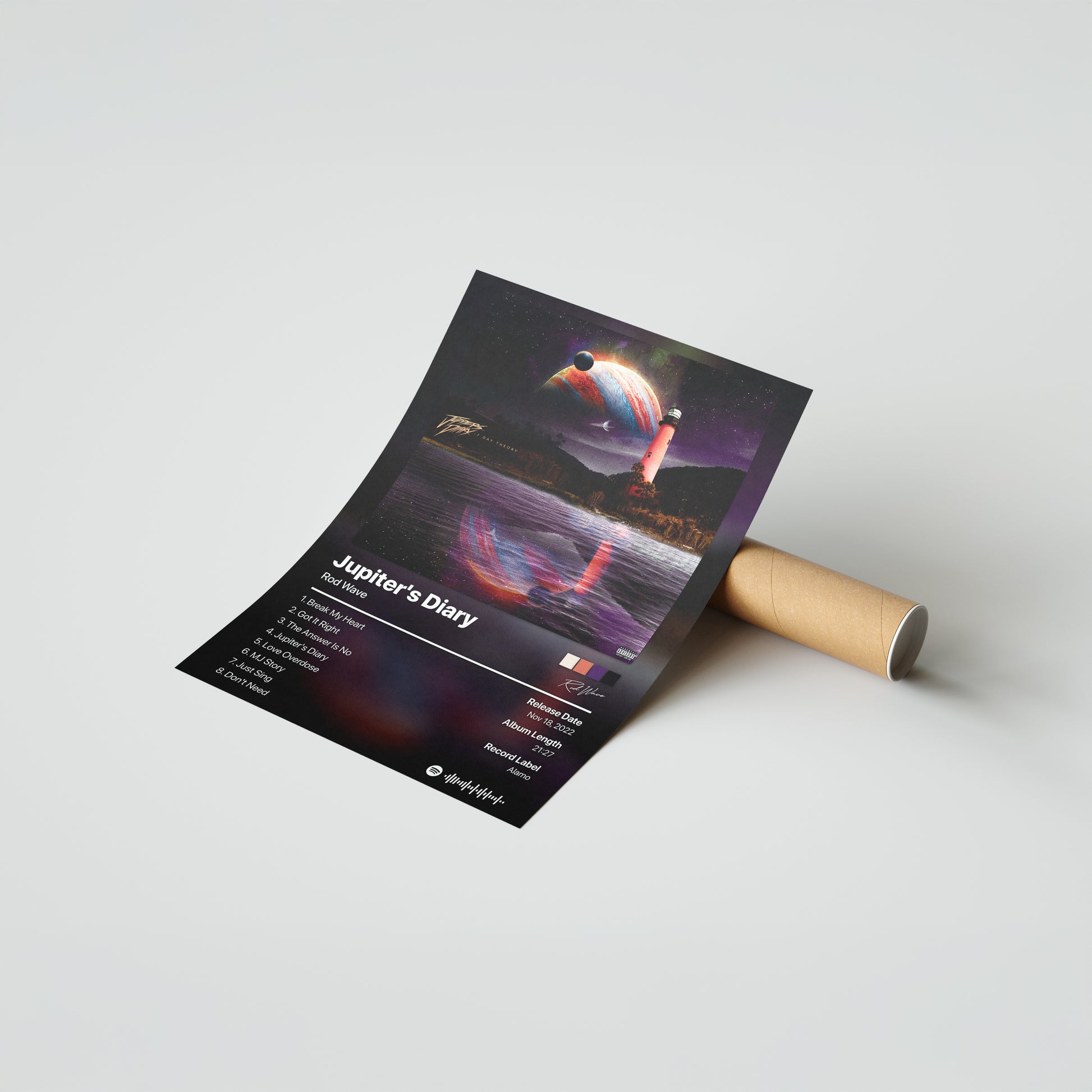 Rod Wave Jupiter's Diary: 7 Day Theory Album Poster
