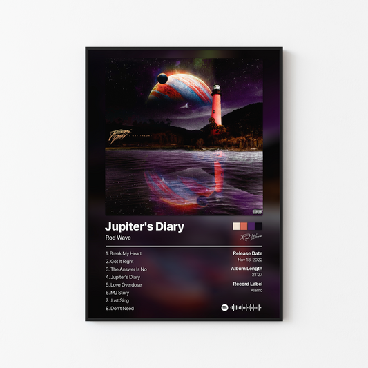 Rod Wave Jupiter's Diary: 7 Day Theory Album Poster