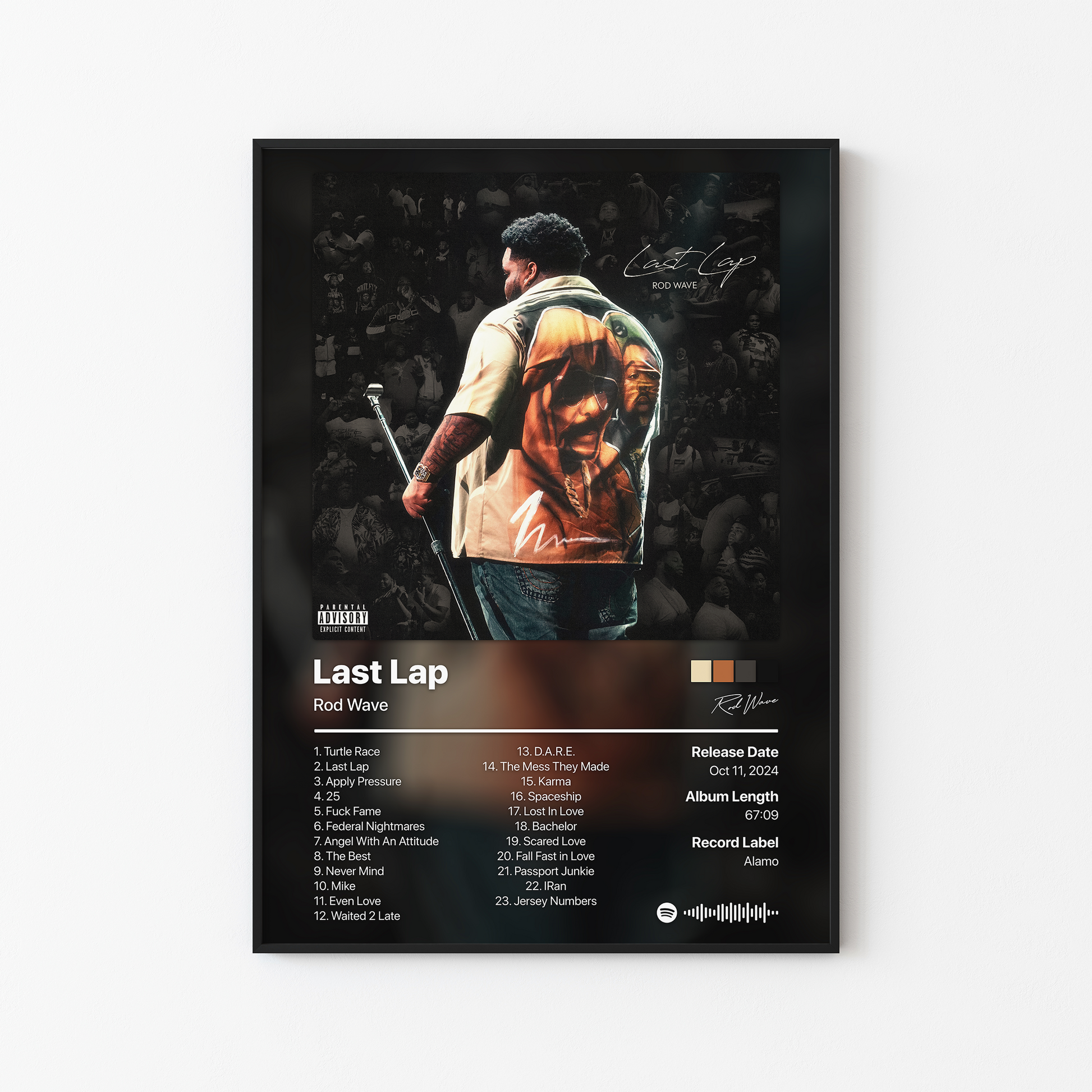 Rod Wave Last Lap Album Poster