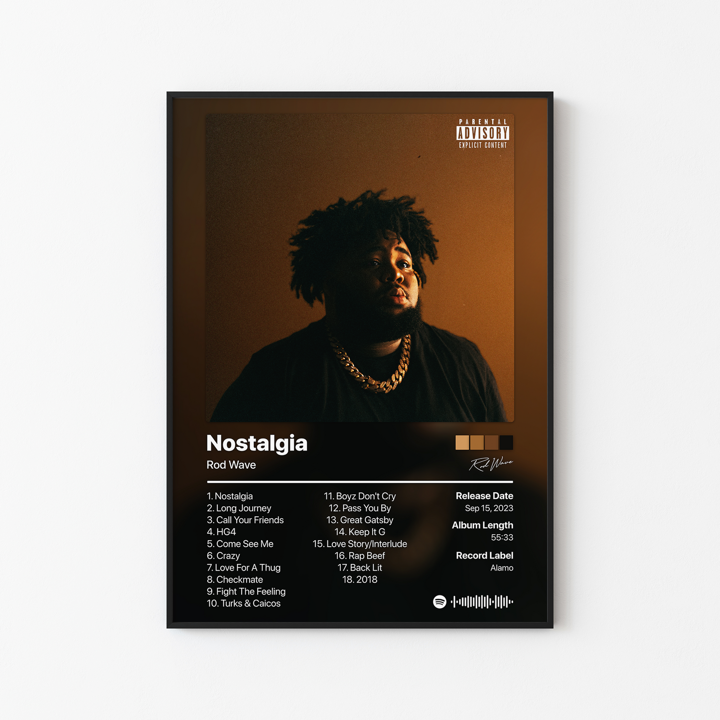 Rod Wave Nostalgia Album Poster
