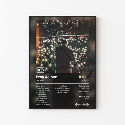 Rod Wave Pray 4 Love Album Poster