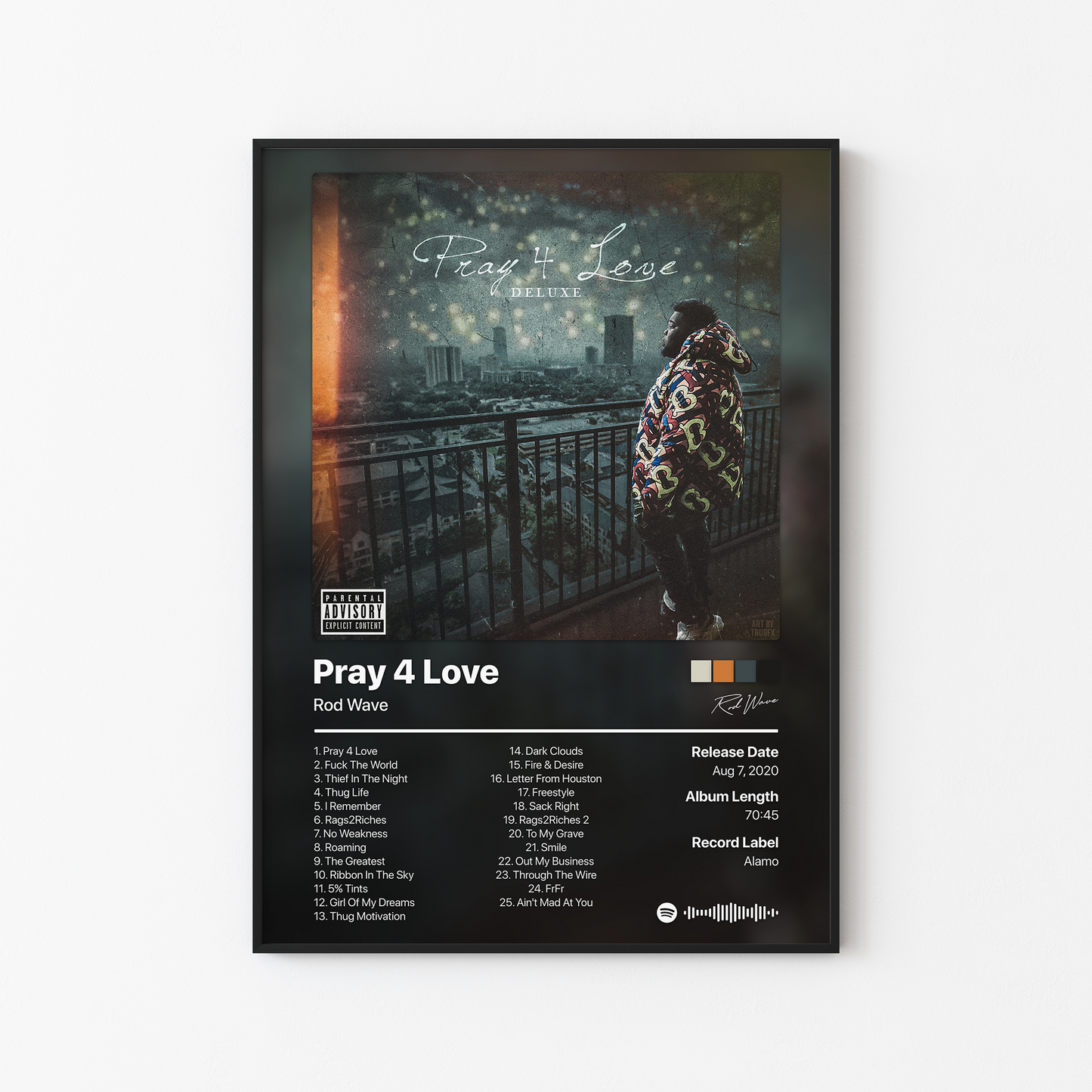 Rod Wave Pray 4 Love (Deluxe) Album Poster