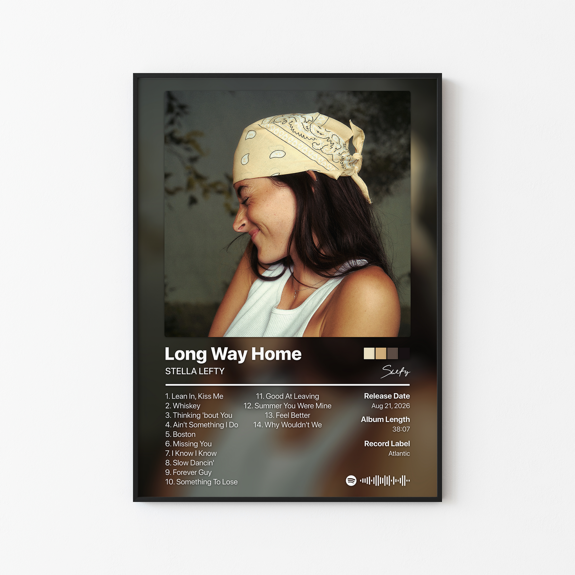 STELLA LEFTY Long Way Home Album Poster