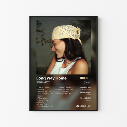STELLA LEFTY Long Way Home Album Poster