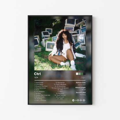 SZA Ctrl (Deluxe) Album Poster