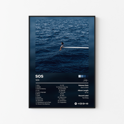 SZA SOS Album Poster