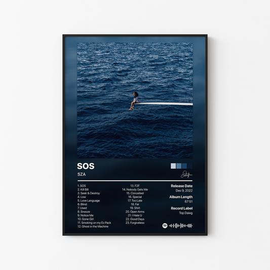 SZA SOS Album Poster