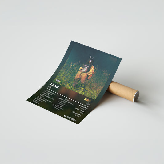 SZA SOS Deluxe: LANA Album Poster