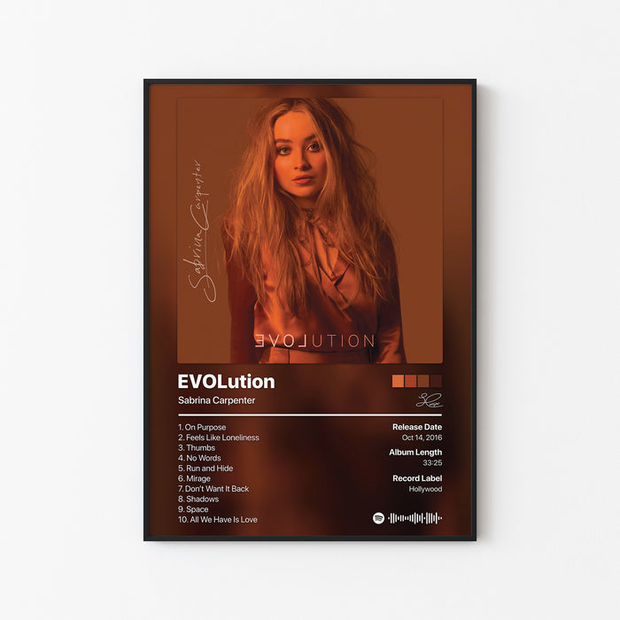 Sabrina Carpenter EVOLution Album Poster