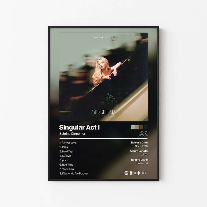 Sabrina Carpenter Singular Act I Album Poster
