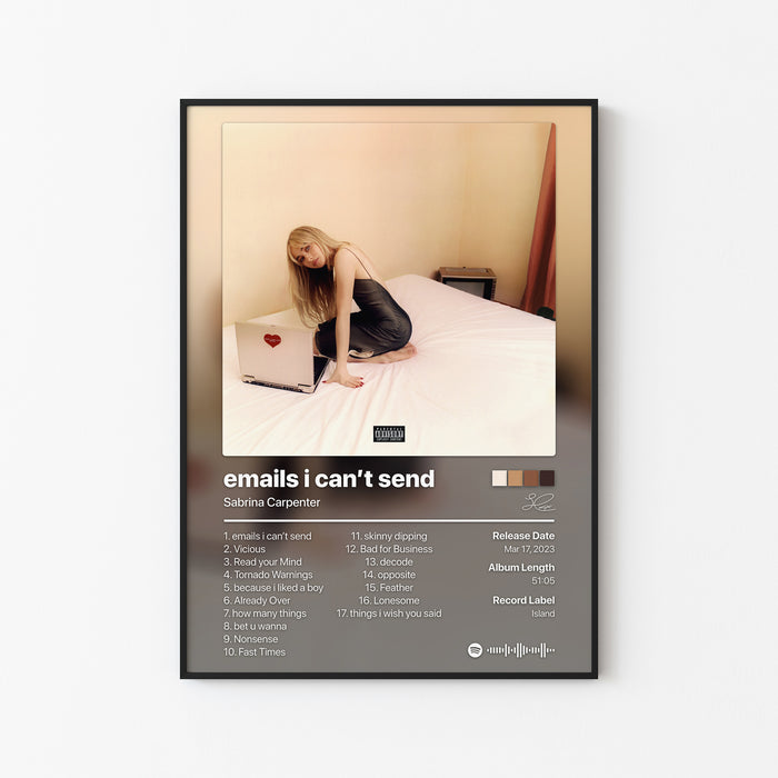 Sabrina Carpenter emails i can’t send fwd Album Poster