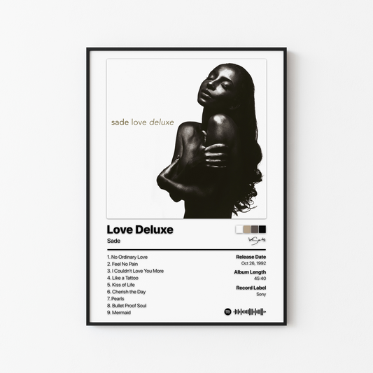 Sade Love Deluxe Album Poster